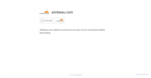 Security scan screenshot of https://aimbeau.com