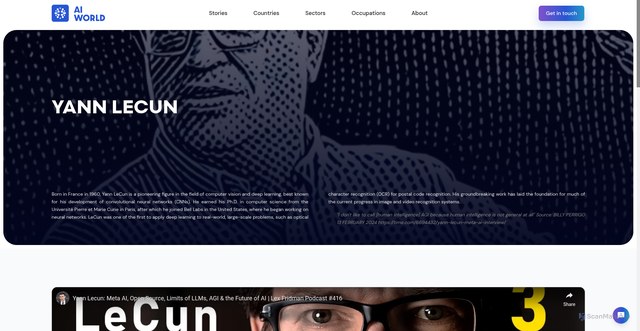 Security scan screenshot of https://www.aiworld.eu/people/yann-lecun
