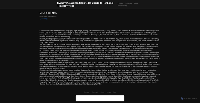 Security scan screenshot of https://mnwaleedhhugo-x9bon5obzd.edgeone.app/14100-laura-wright.html