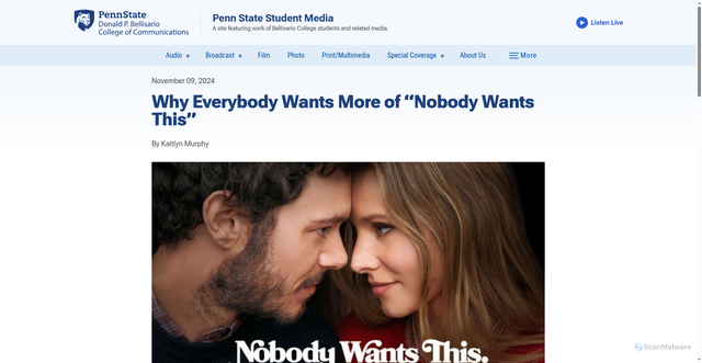 Security scan screenshot of https://bellisariostudentmedia.psu.edu/story/why-everybody-wants-more-of-nobody-wants-this