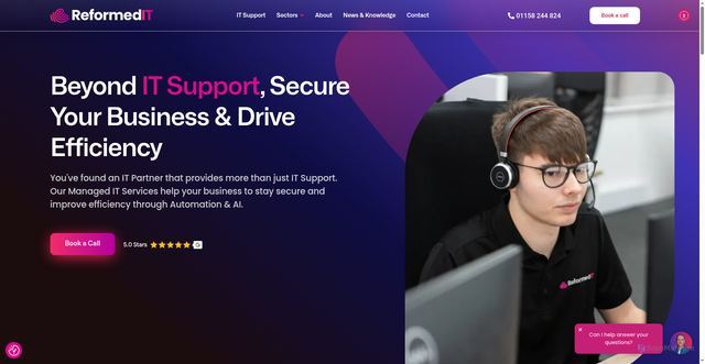 Security scan screenshot of https://reformedit.co.uk/