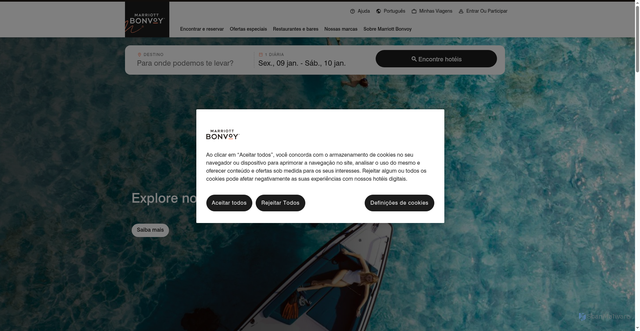 Security scan screenshot of https://www.marriott.pt