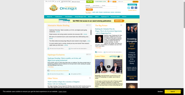 Security scan screenshot of https://opalesque.com