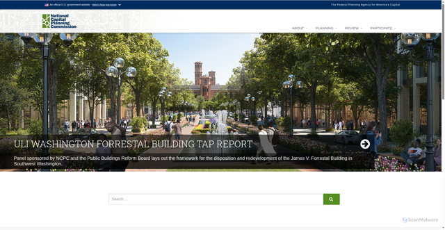 Security scan screenshot of https://www.ncpc.gov//