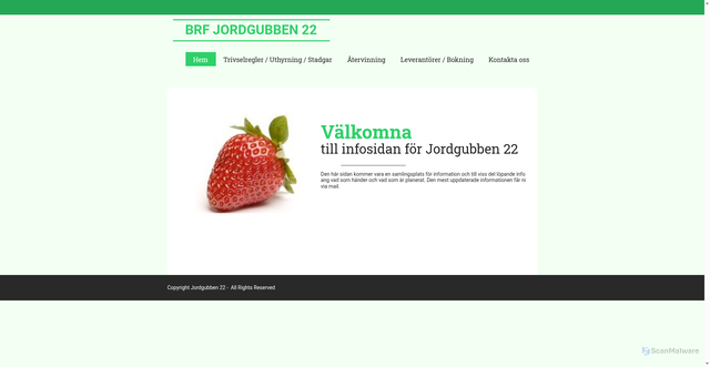 Security scan screenshot of https://jordgubben22.se