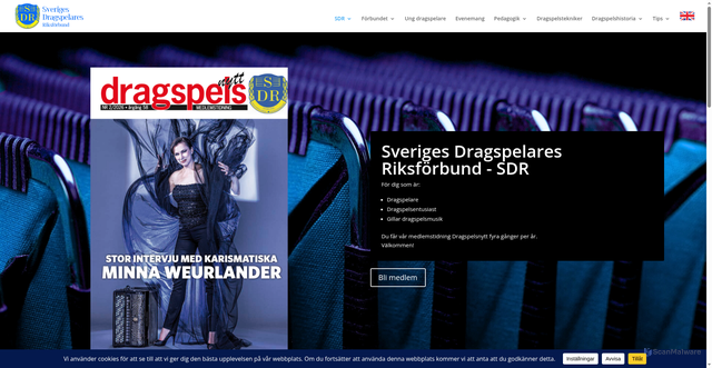 Security scan screenshot of https://dragspelsnytt.se