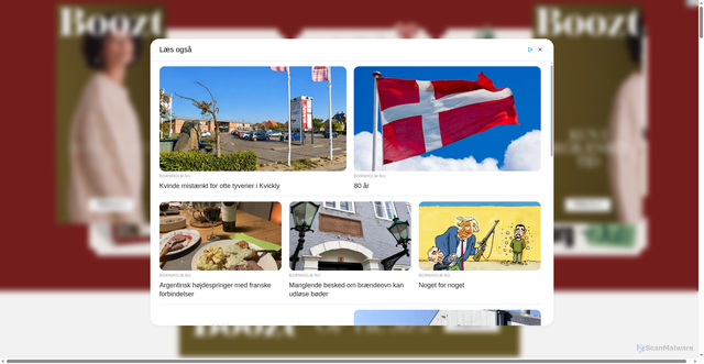 Security scan screenshot of https://bornholm.nu