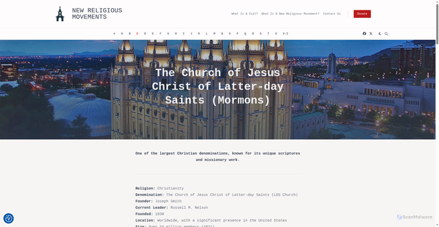 Security scan screenshot of https://newreligiousmovements.org/c/the-church-of-jesus-christ-of-latter-day-saints-mormons/