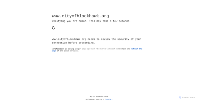 Security scan screenshot of https://www.cityofblackhawk.org/
