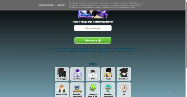 Security scan screenshot of https://animevanguards.netlify.app/