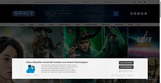 Security scan screenshot of https://space-figuren.de