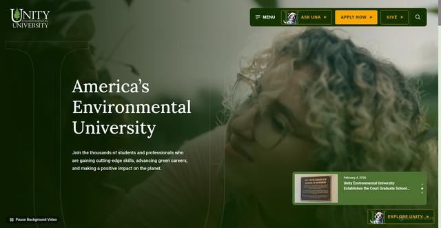 Security scan screenshot of https://unity.edu