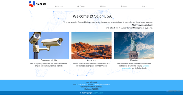 Security scan screenshot of https://valorusa.com