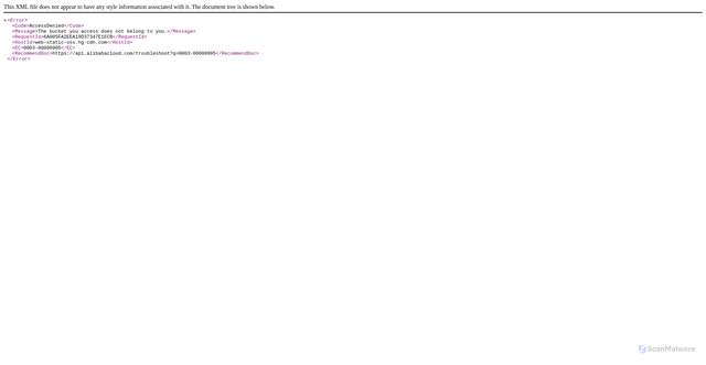 Security scan screenshot of https://web-static.hg-cdn.com