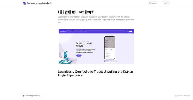 Security scan screenshot of https://krakeinenlogn.gitbook.io/us/