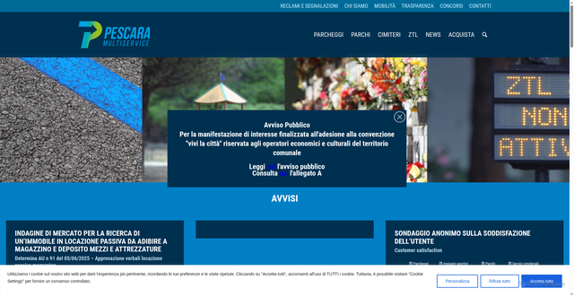 Security scan screenshot of https://pescaramultiservice.it/
