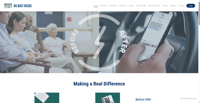 Security scan screenshot of https://nowaitinside.com