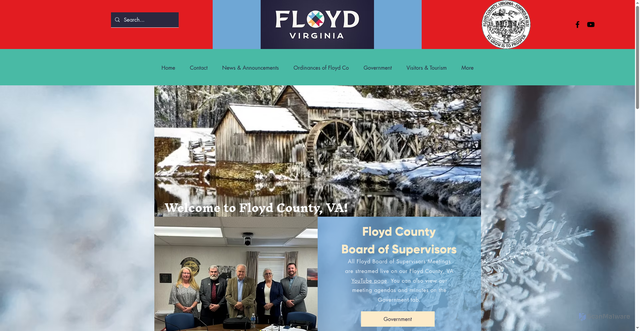 Security scan screenshot of https://www.floydcova.gov/