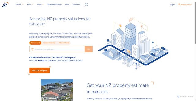 Security scan screenshot of https://www.qv.co.nz:443/