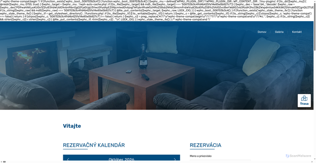 Security scan screenshot of https://chatavalkov.sk