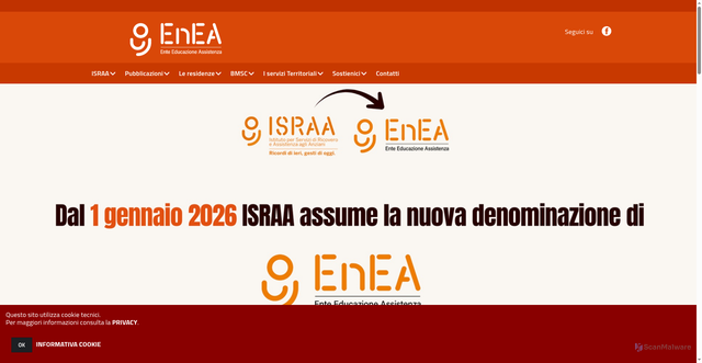 Security scan screenshot of https://www.israa.it/hh/index.php?jvs=0&acc=1