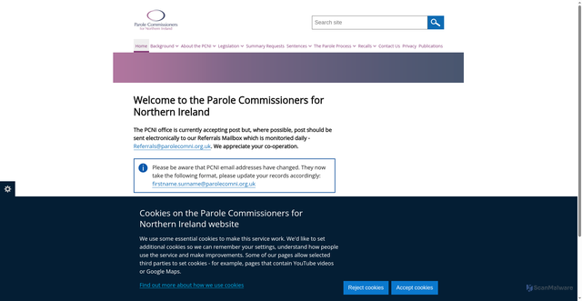 Security scan screenshot of https://www.parolecomni.org.uk/