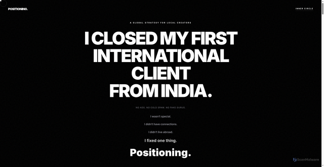 Security scan screenshot of https://positioning-9kqpkp17m1.edgeone.app/