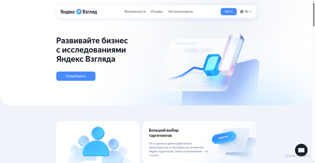 Security scan screenshot of https://surveys.yandex.ru