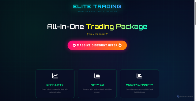 Security scan screenshot of http://elite-trading.pages.dev/