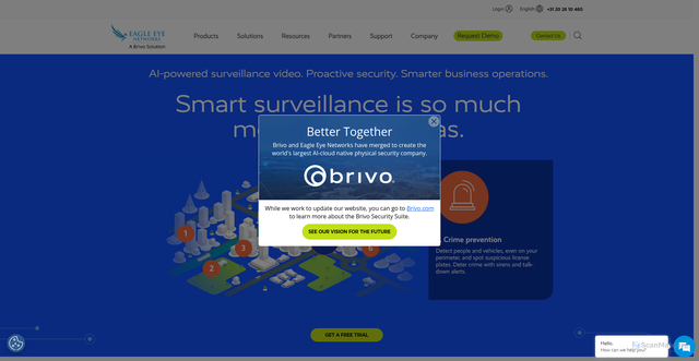 Security scan screenshot of https://een.com