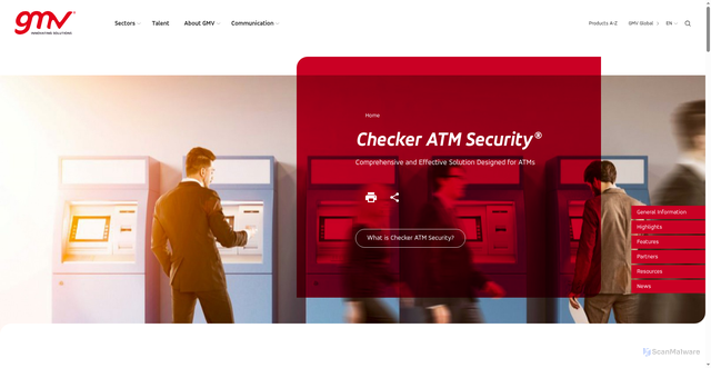 Security scan screenshot of https://checkeratmsecurity.com/