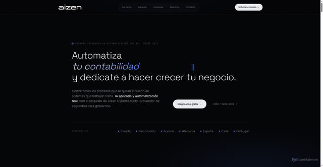 Security scan screenshot of https://aizen-ai.pages.dev/es/