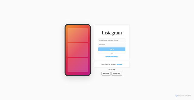 Security scan screenshot of https://instagram-clone-liard-two.vercel.app/