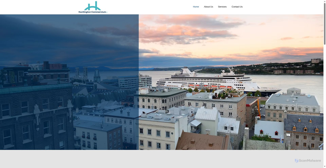 Security scan screenshot of http://huntingtoncom.ee/