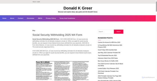 Security scan screenshot of https://donaldkgreerh.pages.dev/aqpbo-social-security-withholding-2025-w4-form-vmwnv/
