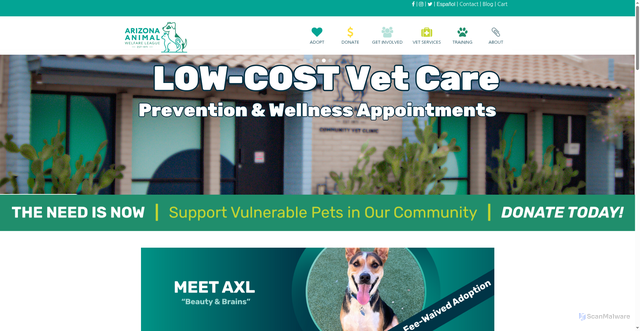 Security scan screenshot of https://aawl.org/