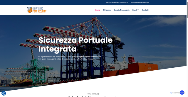 Security scan screenshot of https://www.gioiatauroportsecurity.it/