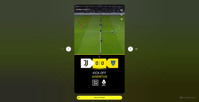 Security scan screenshot of https://stories.dazn.com/en-us/69594c54aa24547bdb7c832d.html