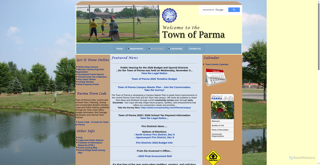 Security scan screenshot of https://parmany.gov/