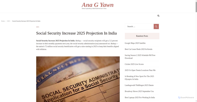 Security scan screenshot of https://anagyawnj.pages.dev/lmsyw-new-social-security-increase-2025-projection-in-india-qdria/