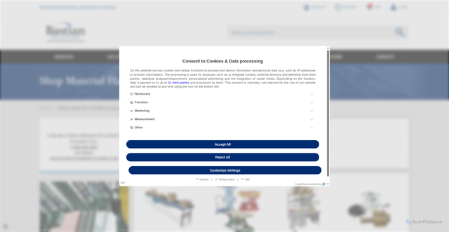 Security scan screenshot of http://bastiansolutionsonline.com/