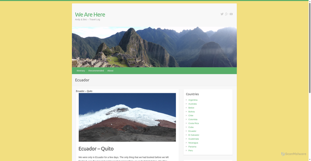 Security scan screenshot of https://wearehe-re.pages.dev/category/ecuador/