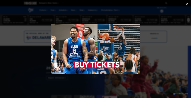Security scan screenshot of https://bluecoats.gleague.nba.com/