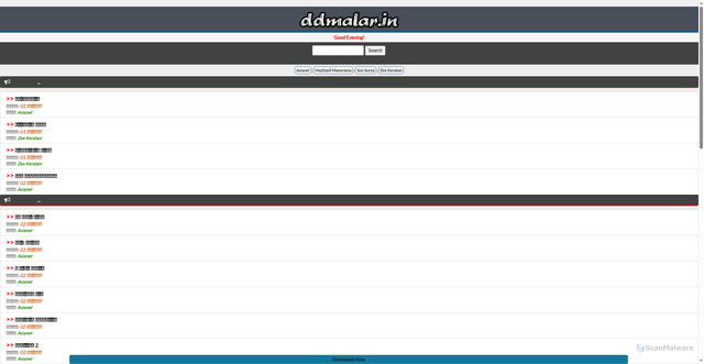 Security scan screenshot of http://ddmalar.rent/