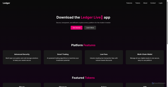 Security scan screenshot of https://inset-liveledger-en.netlify.app/
