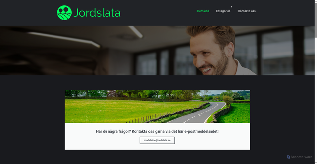 Security scan screenshot of https://jordslata.se