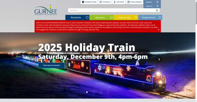 Security scan screenshot of https://www.gurnee.il.us/