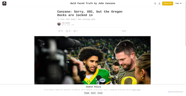 Security scan screenshot of https://www.johncanzano.com/p/canzano-sorry-usc-but-the-oregon