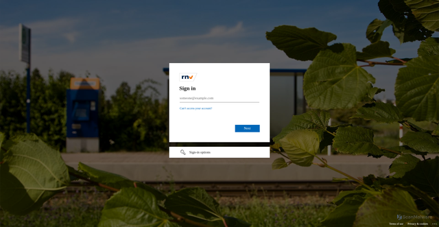 Security scan screenshot of https://rnv-online.managed-otrs.com