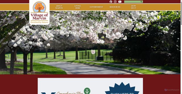 Security scan screenshot of https://marvinnc.gov/